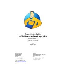 Download HOB RD VPN Administration Guide - HOB GmbH & Co.KG