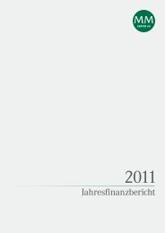 Jahresfinanzbericht 2011 - Mayr-Melnhof Karton AG