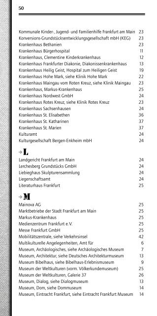 Adressen von A-Z 2011 (pdf, 1.0 MB - Frankfurt am Main