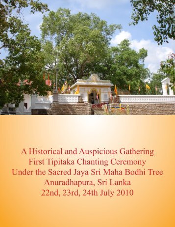 A Historical and Auspicious Gathering First Tipitaka Chanting ...