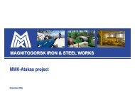 MMK-Atakas project - Magnitogorsk Iron & Steel Works