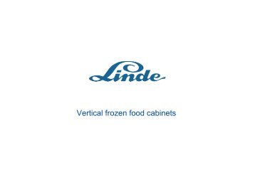 Vertical frozen food cabinets program features - Carrier ...