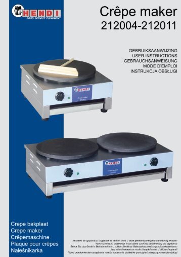 Gebruiksaanwijzing Bain Marie - HOCATEC.24 GmbH