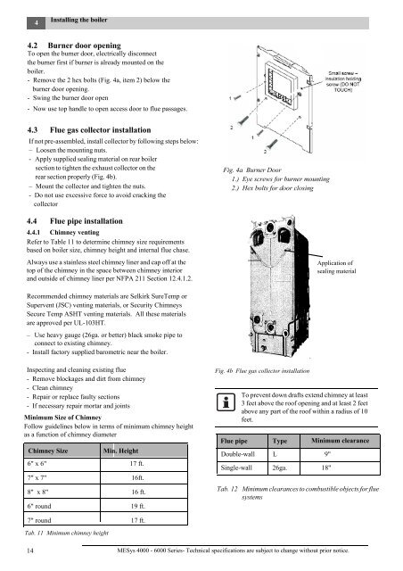 Wood Pellet Cast Iron Boiler MESys 4000 - Maine Energy Systems