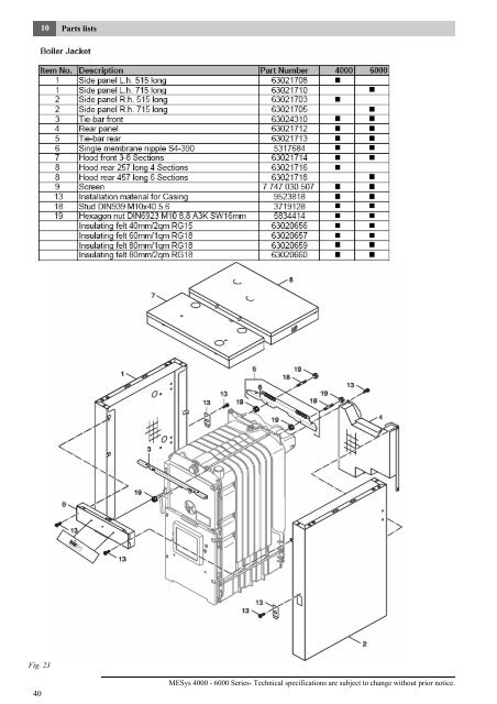 Wood Pellet Cast Iron Boiler MESys 4000 - Maine Energy Systems