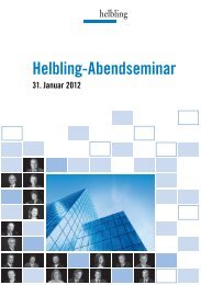 Helbling-Abendseminar - Helbling Holding AG