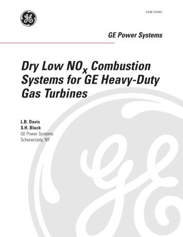 GER 3568G - Dry Low NOx Combustion Systems for ... - GE Energy