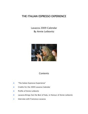 THE ITALIAN ESPRESSO EXPERIENCE - Lavazza