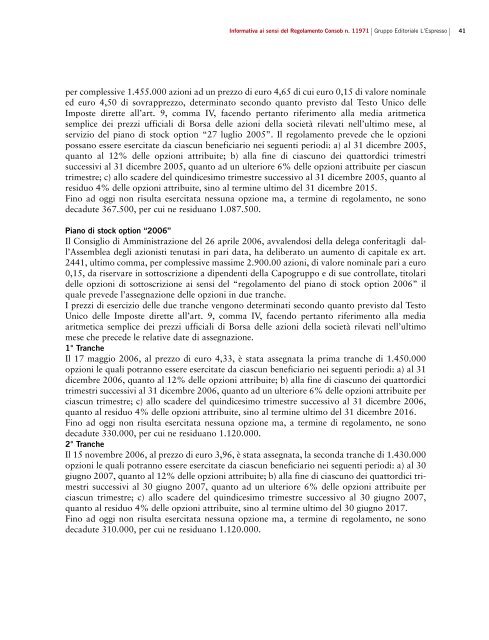 Bilancio al 31-12-2010 PDF File - Gruppo Editoriale L'Espresso S.p.A.