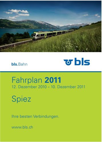 Fahrplan 2011 Spiez - BLS AG