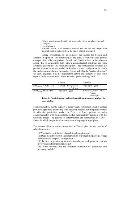 On modal tenses and tensed modals - UMR 7023 - CNRS