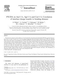 PTCDA on Au(111), Ag(111) and Cu(111): Correlation of interface ...