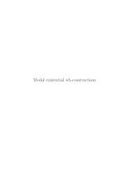 Modal existential wh-constructions - SFB 632