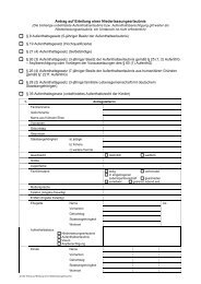 Antrag auf Erteilung einer Niederlassungserlaubnis - Hochtaunuskreis