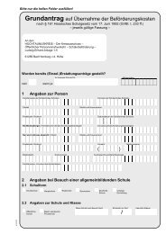 Grundantrag auf Übernahme der ... - Hochtaunuskreis