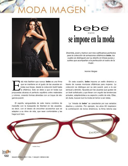 bebe se impone en la moda - Imagen Optica