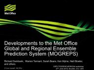 Developments to the Met Office Global and Regional ... - UCAR