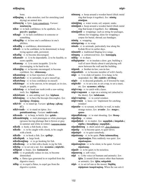 Iņupiatun Eskimo Dictionary - SIL International