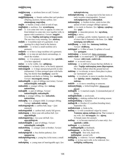 Iņupiatun Eskimo Dictionary - SIL International