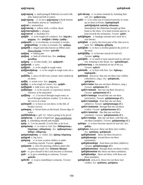 Iņupiatun Eskimo Dictionary - SIL International