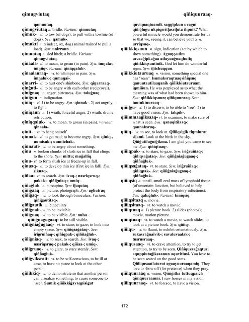 Iņupiatun Eskimo Dictionary - SIL International