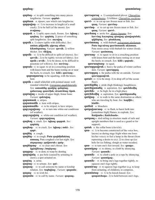 Iņupiatun Eskimo Dictionary - SIL International