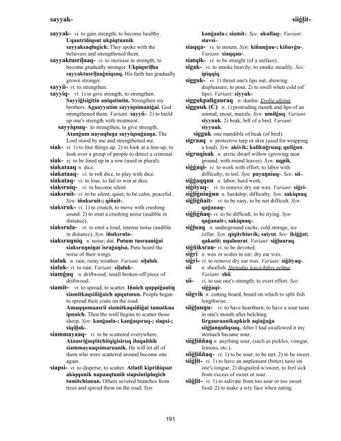 Iņupiatun Eskimo Dictionary - SIL International