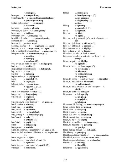 Iņupiatun Eskimo Dictionary - SIL International