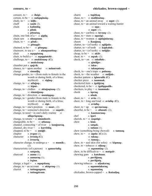 Iņupiatun Eskimo Dictionary - SIL International