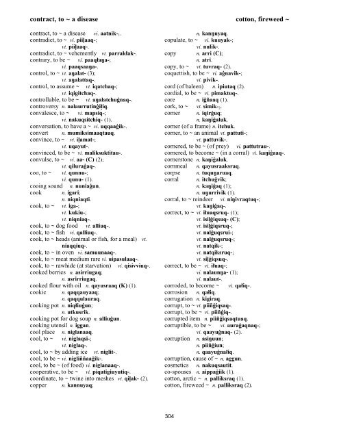 Iņupiatun Eskimo Dictionary - SIL International