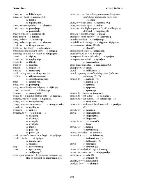 Iņupiatun Eskimo Dictionary - SIL International