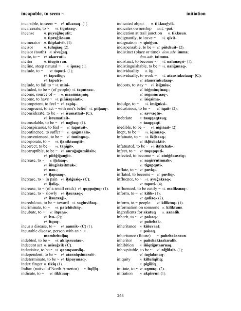 Iņupiatun Eskimo Dictionary - SIL International