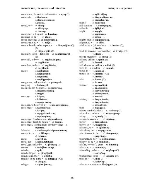 Iņupiatun Eskimo Dictionary - SIL International