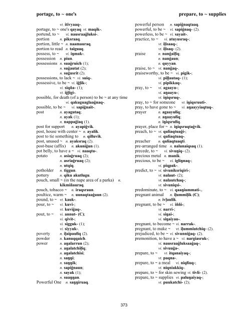 Iņupiatun Eskimo Dictionary - SIL International