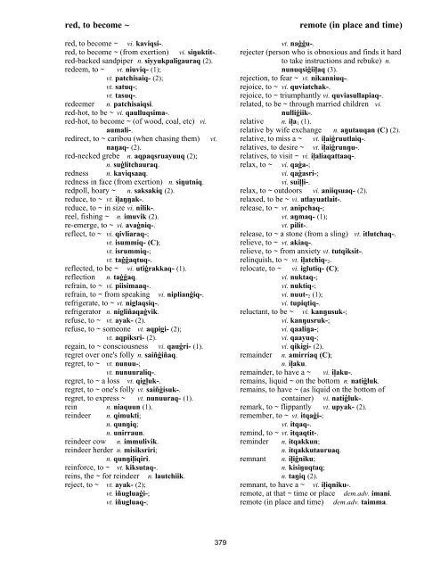 Iņupiatun Eskimo Dictionary - SIL International