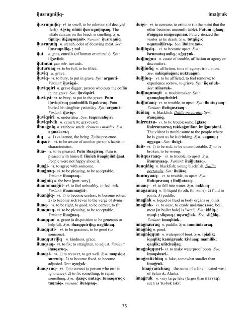 Iņupiatun Eskimo Dictionary - SIL International