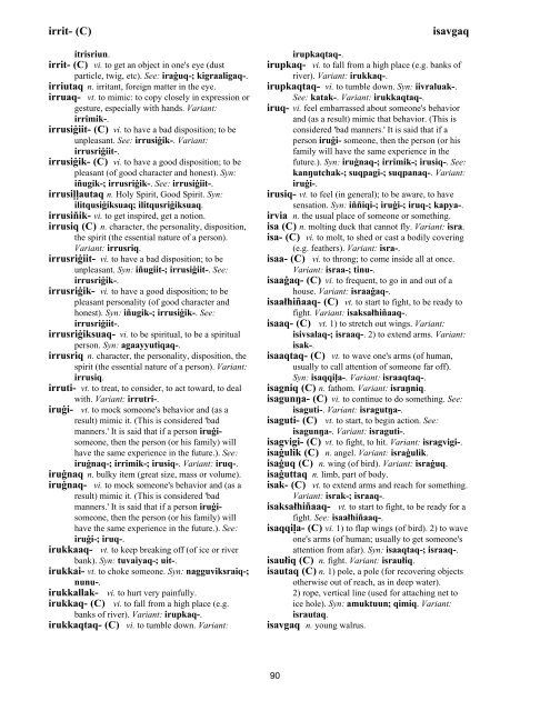 Iņupiatun Eskimo Dictionary - SIL International