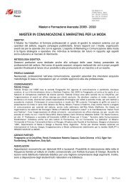 master in comunicazione e marketing per la moda - Istituto Europeo ...