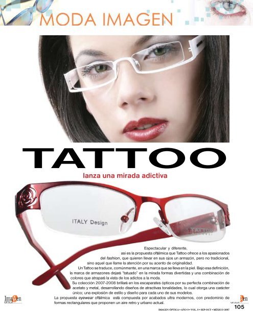 tattoo lanza una mirada adictiva - Imagen Optica