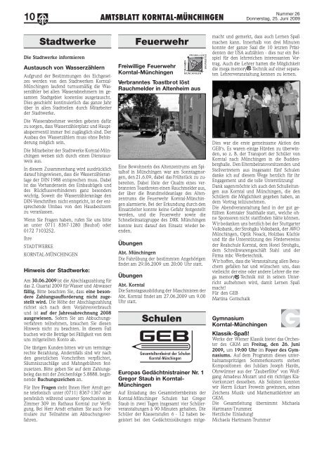 amtsblatt korntal-münchingen 3 - Stadt Korntal-Münchingen