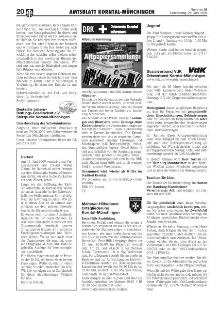 amtsblatt korntal-münchingen 3 - Stadt Korntal-Münchingen