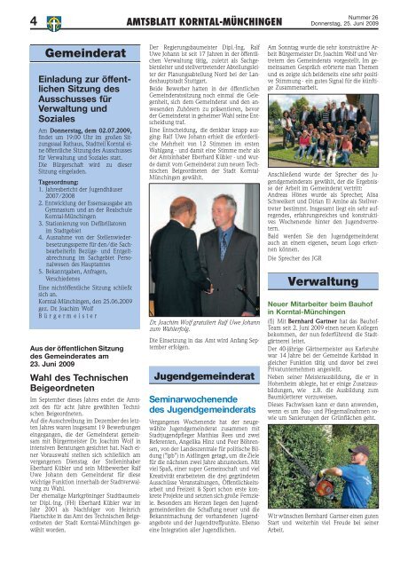 amtsblatt korntal-münchingen 3 - Stadt Korntal-Münchingen