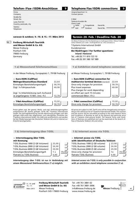 Download Aussteller-Serviceheft - Messe Freiburg