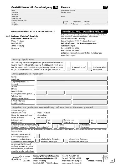 Download Aussteller-Serviceheft - Messe Freiburg