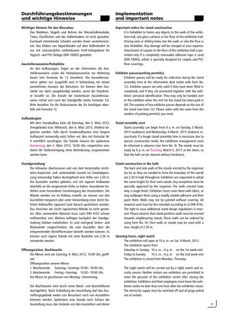 Download Aussteller-Serviceheft - Messe Freiburg