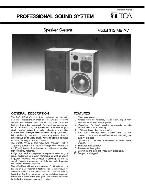 toa speaker system