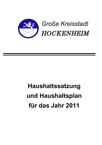 Deckblatt Umschlag Haushalt.XLS - Hockenheim