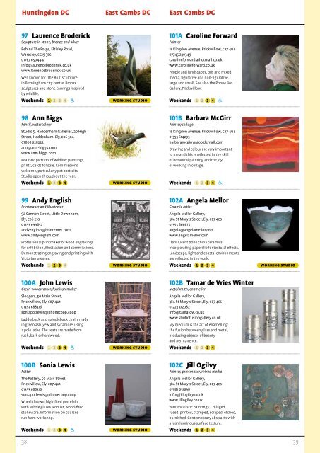 Cambridge Open Studios 2011 Visitor Guide - Fine Art Escape