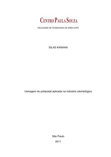 SILAS KANAAN Usinagem do poliacetal aplicada na ... - Fatec