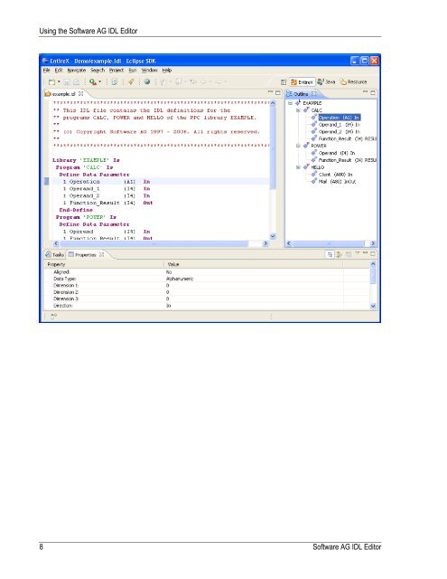 Software AG IDL Editor - Software AG Documentation